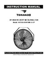 Preview for 1 page of Tornado HI-FAN-20HVWM-A-1P Instruction Manual