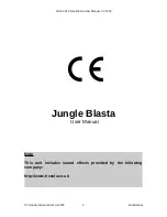 Tornado Jungle Blasta User Manual preview
