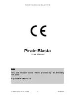 Tornado Pirate Blasta User Manual preview