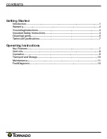 Preview for 3 page of Tornado TE010-G003-U Operation And Maintenance Manual