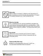 Preview for 5 page of Tornado TE010-G003-U Operation And Maintenance Manual