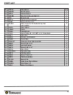 Preview for 18 page of Tornado TE010-G003-U Operation And Maintenance Manual