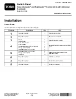 Preview for 1 page of Toro 03248 Installation Instructions Manual