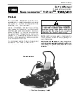 Preview for 1 page of Toro 04510 Greensmaster 3300 TriFlex Service Manual