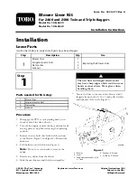 Toro 108-2639 Installation Instruction preview