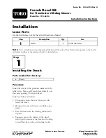 Preview for 1 page of Toro 110-6506 Installation Instructions Manual