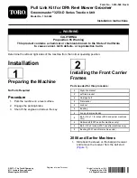 Preview for 1 page of Toro 112-9248 Installation Instructions