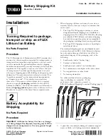 Preview for 1 page of Toro 120-6950 Installation Instructions Manual