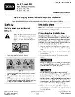 Предварительный просмотр 1 страницы Toro 120-7750 Installation Instructions