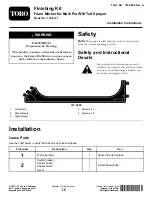 Предварительный просмотр 1 страницы Toro 125-8121 Installation Instructions