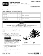 Preview for 1 page of Toro 132-5570 Installation Instructions