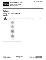 Preview for 1 page of Toro 134-3722 Installation Instructions Manual