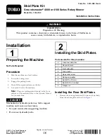 Preview for 1 page of Toro 136-4360 Installation Instructions