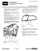 Preview for 1 page of Toro 140-2054 Installation Instructions