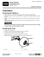 Preview for 1 page of Toro 140-4310 Installation Instructions