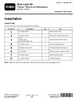 Preview for 1 page of Toro 144-0389 Installation Instructions Manual