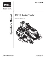 Предварительный просмотр 1 страницы Toro 14AP80RP744 Operator'S Manual