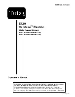 Preview for 1 page of Toro 20050 Operator'S Manual