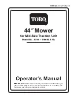 Preview for 1 page of Toro 30144 Operator'S Manual