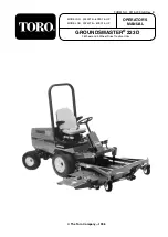 Toro 30223TE GROUNDSMASTER 223D Operator'S Manual предпросмотр