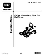 Toro 30659 LT-F3000 Operator'S Manual preview