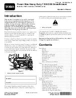 Toro 38828 Power Max HD 1128 OXE Operator'S Manual preview