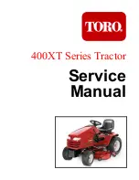 Toro 400XT Series Service Manual preview