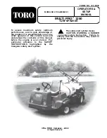 Toro 41106-220000101 Operator'S Manual preview