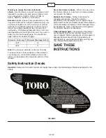 Предварительный просмотр 2 страницы Toro 51347 - Outdoor 11'' Trim Operator'S Manual