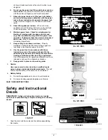 Предварительный просмотр 2 страницы Toro 51467 - Cordless Electric Trimmer Operator'S Manual