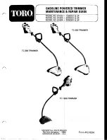 Preview for 2 page of Toro 51603 Maintenance And Repair Manual