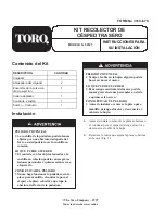 Предварительный просмотр 10 страницы Toro 59187 Installation Instructions Manual