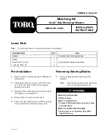 Preview for 1 page of Toro 59226 Installation Instructions