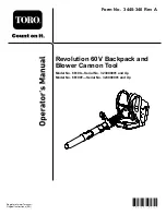 Toro 66100 Series Operator'S Manual предпросмотр