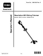 Предварительный просмотр 1 страницы Toro 66210T Operator'S Manual