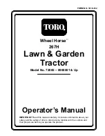 Preview for 1 page of Toro 72085 Wheel Horse 267H Operator'S Manual