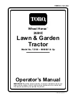 Toro 72105 Wheel Horse 268HE Operator'S Manual preview