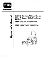 Preview for 1 page of Toro 74237 Operator'S Manual