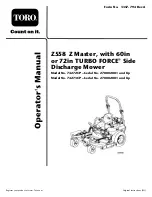 Предварительный просмотр 1 страницы Toro 74272CP Operator'S Manual