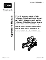 Toro 74408 Z334 Z Master Operator'S Manual preview