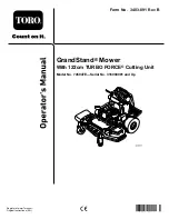 Preview for 1 page of Toro 74504TE Operator'S Manual