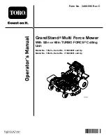 Preview for 1 page of Toro 74513 Operator'S Manual