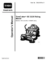 Preview for 1 page of Toro 74710 TimeCutter SS 3225 Operator'S Manual