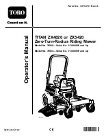 Предварительный просмотр 1 страницы Toro 74920 TITAN ZX4820 Operator'S Manual