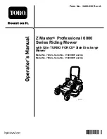 Preview for 1 page of Toro 74923 Z Master 6000 Operator'S Manual