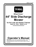 Preview for 1 page of Toro 78444 Operator'S Manual