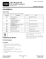 Toro 79018 Installation Instructions Manual preview