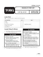 Предварительный просмотр 1 страницы Toro 95-7067 Installation Instructions