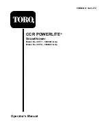 Toro CCR POWERLITE 38177 Operator'S Manual preview