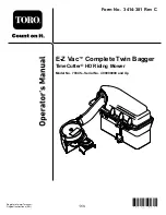 Preview for 3 page of Toro E-Z Vac 79345 Operator'S Manual